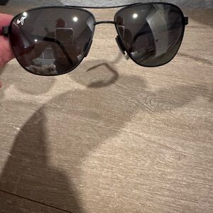 Maui Jim Castles STG-8G Dark Gray Aviator Sunglasses